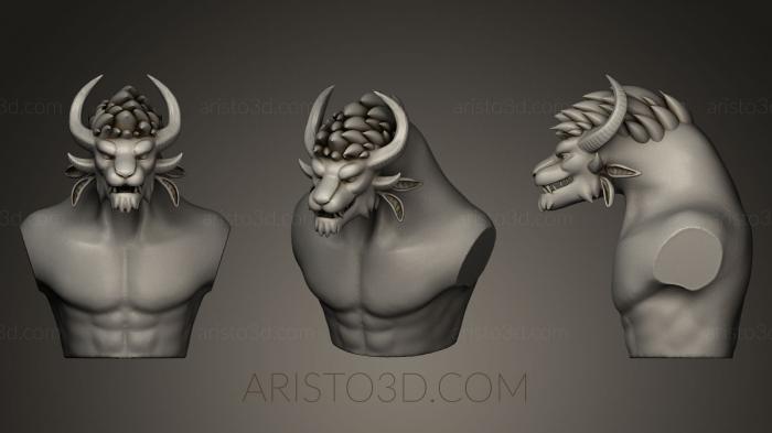 Busts of heroes and monsters (BUSTH_0408) 3D model for CNC machine